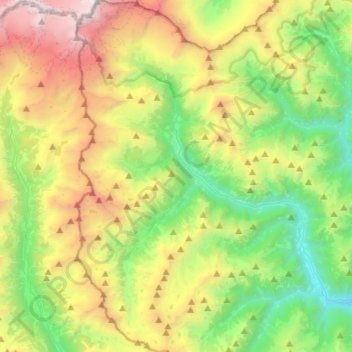 Alagna Valsesia topographic map, elevation, terrain