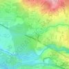 Barreal topographic map, elevation, terrain