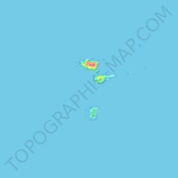Flannan Isles topographic map, elevation, terrain