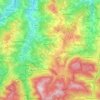 Camugnano topographic map, elevation, terrain