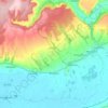 Brompton topographic map, elevation, terrain