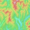 Kiso topographic map, elevation, terrain