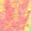 São Francisco River topographic map, elevation, terrain