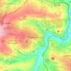 Первомайск topographic map, elevation, terrain