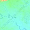 Curillo topographic map, elevation, terrain