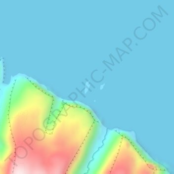 Paoakalani State Seabird Sanctuary, Offshore Island topographic map, elevation, terrain