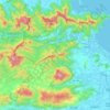 Hòa Vang District topographic map, elevation, terrain