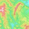 Piatra Craiului topographic map, elevation, terrain