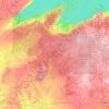 Chequamegon-Nicolet National Forest topographic map, elevation, terrain