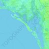 Estero Bay Preserve State Park topographic map, elevation, terrain