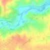 Ashen topographic map, elevation, terrain