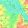 Łomża topographic map, elevation, terrain