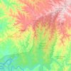 Céu Azul topographic map, elevation, terrain