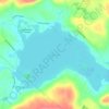 Bow Lake topographic map, elevation, terrain