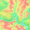 Ізюмська міська громада topographic map, elevation, terrain