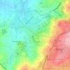 Real topographic map, elevation, terrain
