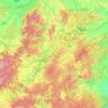 Mudanjiang City topographic map, elevation, terrain