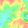 Horninghold topographic map, elevation, terrain