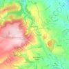 Elworthy topographic map, elevation, terrain