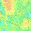 South Apopka topographic map, elevation, terrain