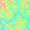 Mondaí topographic map, elevation, terrain