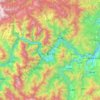 Jinkouhe District topographic map, elevation, terrain
