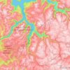 Aurland topographic map, elevation, terrain