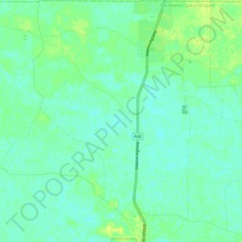 Tarpeena topographic map, elevation, terrain