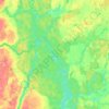 Zalew Koronowski topographic map, elevation, terrain