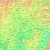 南充市 topographic map, elevation, terrain