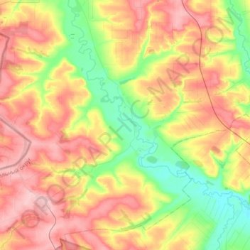 Sheptukhovka topographic map, elevation, terrain