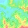 Cerrado topographic map, elevation, terrain
