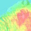 Town of Scriba topographic map, elevation, terrain