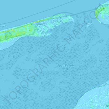 Oosterend topographic map, elevation, terrain