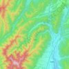 辰野町 topographic map, elevation, terrain