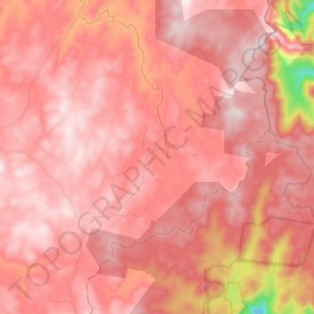 Greenlands topographic map, elevation, terrain