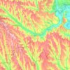 Căușeni District topographic map, elevation, terrain