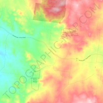 Greenlands topographic map, elevation, terrain