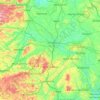 Shropshire topographic map, elevation, terrain