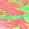 Communauté d’agglomération du Plateau de Saclay topographic map, elevation, terrain