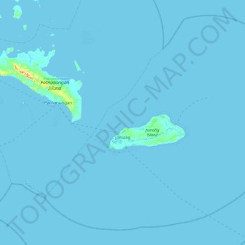 Jomalig topographic map, elevation, terrain