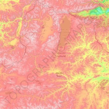 Hovsgel topographic map, elevation, terrain