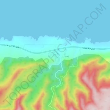 Al Athrun الاثرون topographic map, elevation, terrain
