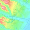 Bernalda topographic map, elevation, terrain