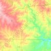 Washita County topographic map, elevation, terrain