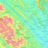 Yên Bái Province topographic map, elevation, terrain