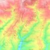 Sjachty topographic map, elevation, terrain