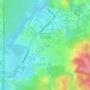 Benque Viejo del Carmen topographic map, elevation, terrain