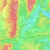 Montarnaud topographic map, elevation, terrain