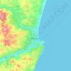 Aberdeen City topographic map, elevation, terrain